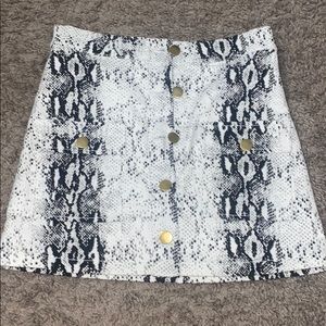Snake skin skirt